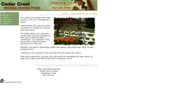 Desktop Screenshot of cedarcrestmhp.com